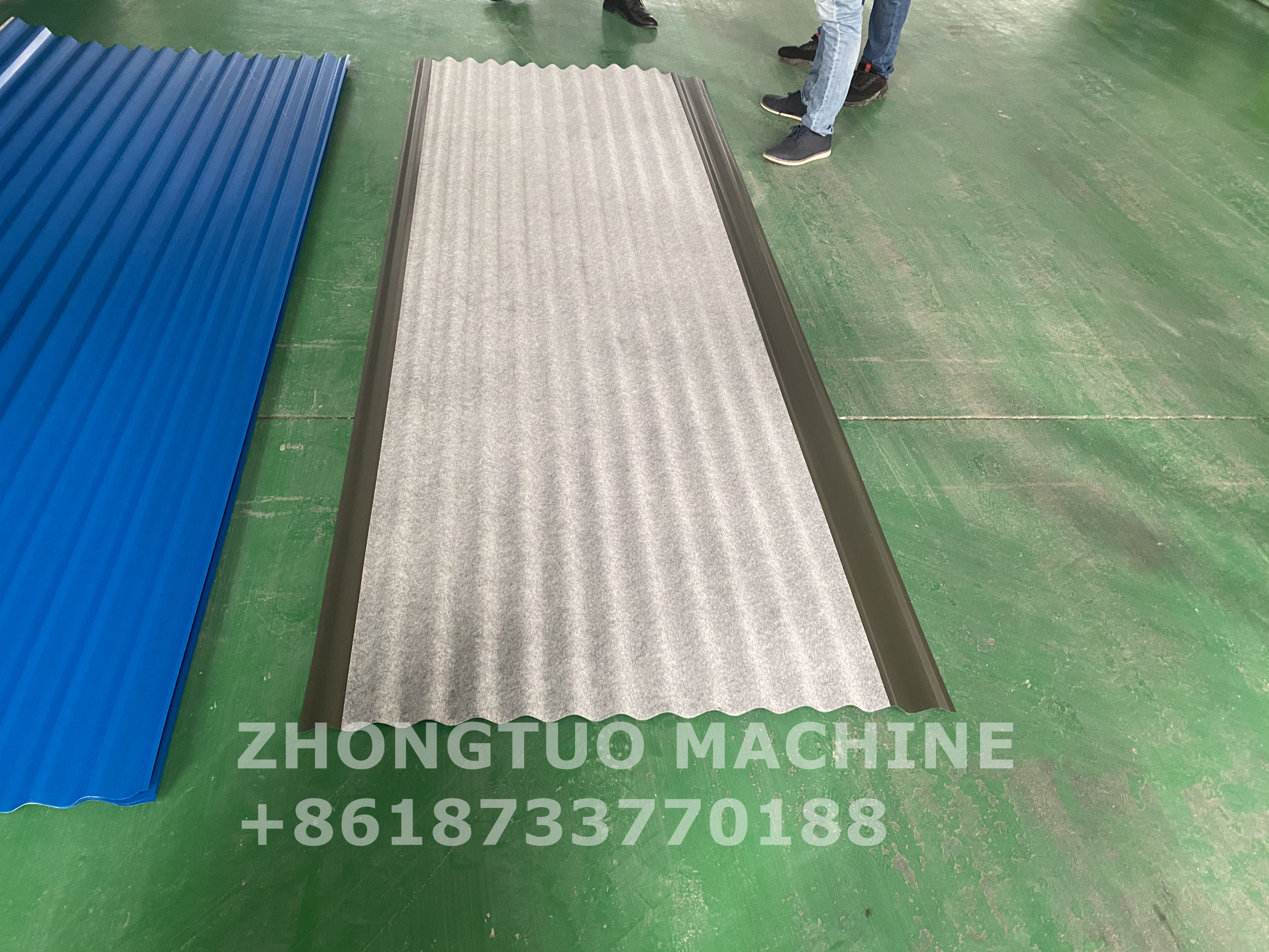 Ireland felt coated cladding and roof tile making roll forming machine