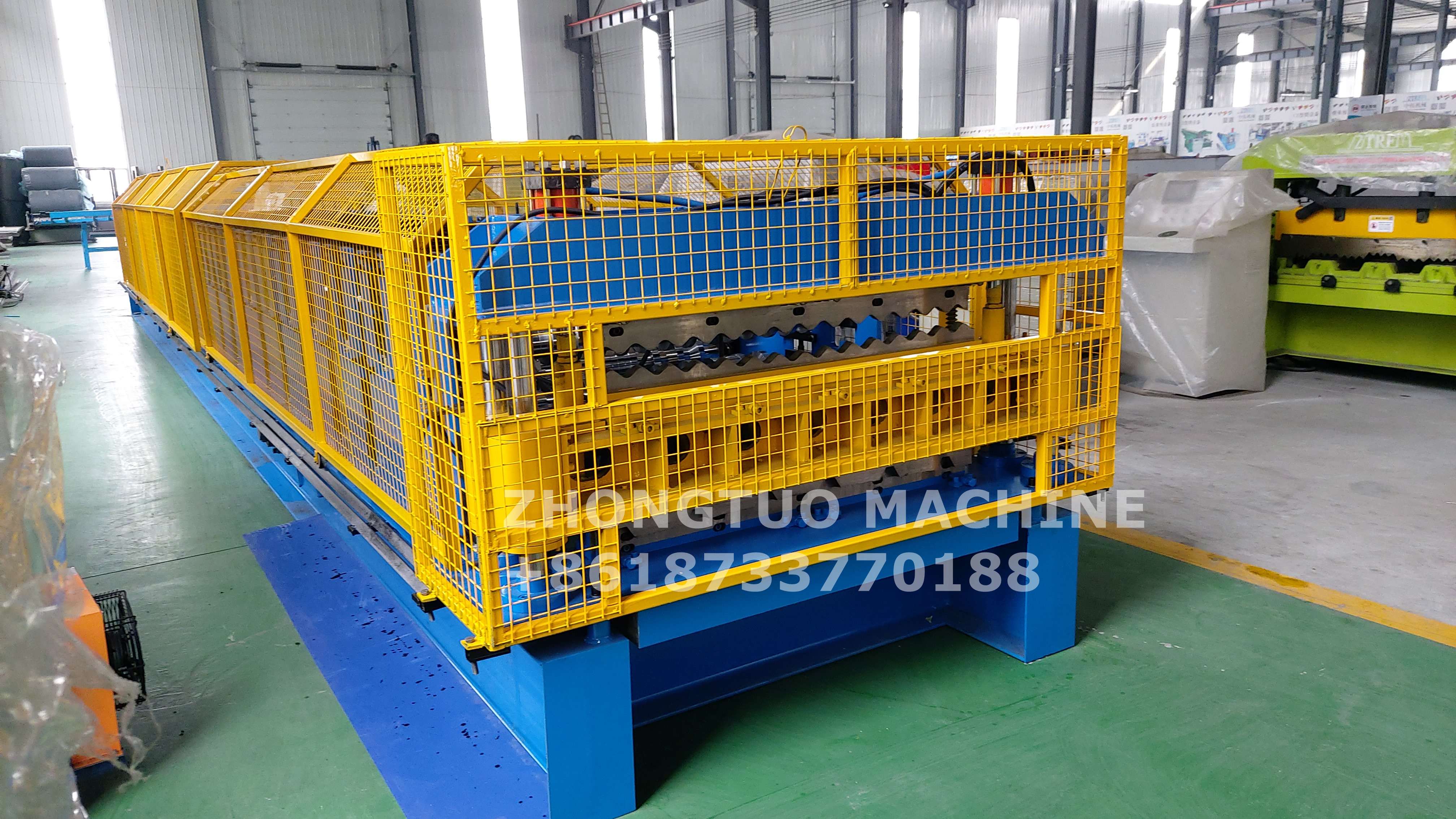 Ireland felt coated cladding and roof tile making roll forming machine