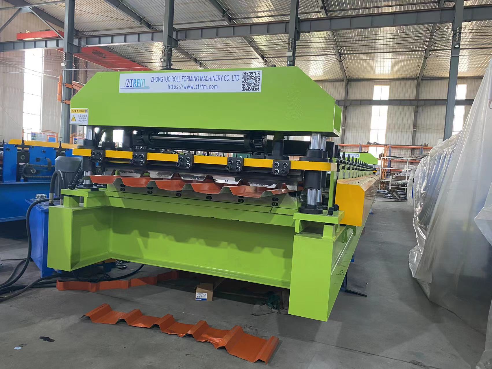 Ireland felt coated cladding and roof tile making roll forming machine